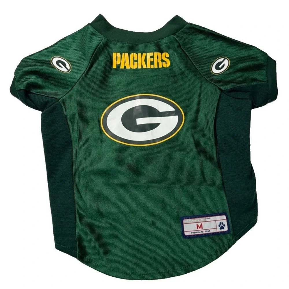 Pets Green Bay Packers Jersey Dog Sz M  NFL Licensed Little Earth Prod.